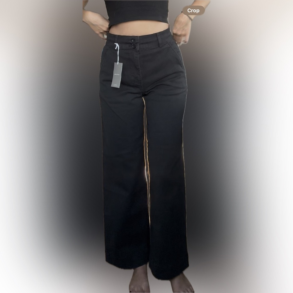 Everlane organic cotton wide-leg. NWT